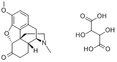 143-71-5 重酒石酸二氢可待因酮 结构式图片
