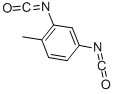 Tolylene-2,4-diisocyanate (cas 584-84-9) Molecular Structure