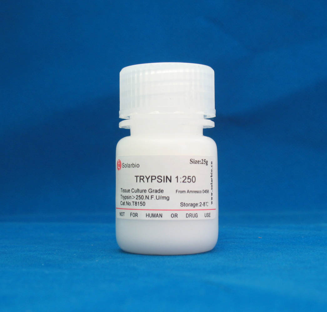 胰蛋白酶 trypsin 别名:胰蛋白酶1:250 t8150(索莱宝)