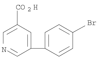 887973-36-6 5-(4-溴苯基)烟酸 结构式图片