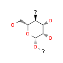 D-Mannan C41H60O31S5 (cas 9036-88-8) Molecular Structure