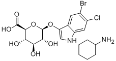 beta-D-Glucopyranosiduronic acid, 5-bromo-4-chloro-1H-indol-3-yl,compd. with cyclohexanamine (1:1)