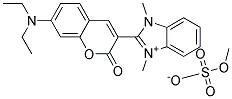 2-(7-(Diethylamino)-2-oxo-2H-1-benzopyran-3-yl)-1,3-dimethyl-1H-benzimidazolium methyl sulphate