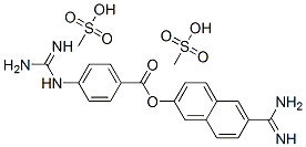 6-Amidino-2-naphthyl 4-guanidinobenzoate dimethanesulfonate
