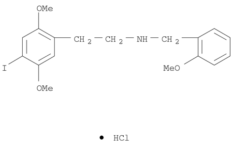 Benzeneethanamine, 4-iodo-2,5-dimethoxy-N-[(2-methoxyphenyl)methyl]-, hydrochloride (1:1)