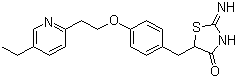 4(5H)-Thiazolone, 2-amino-5-[[4-[2-(5-ethyl-2-pyridinyl)ethoxy]phenyl]methyl]-