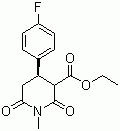 Trans-3-Ethoxycarbonyl-4-(4-flurophenyl)-N-methyl piperdine-2,6-dione
