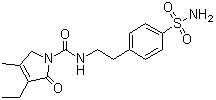 4-[2-[(3-Ethyl-4-methyl-2-oxo-3-pyrroline)carboxamido]ethyl]benzene sulfonamide