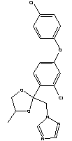 1-((2-(2-chloro-4-(4-chlorophenoxy)phenyl)-4-methyl-1,3-dioxolan-2-yl)methyl)-1h-1,2,4-triazole