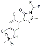 Methanesulfonamide,N-[2,4-dichloro-5-[4-(difluoromethyl)-4,5-dihydro-3-methyl-5-oxo-1H-1,2,4-triazol-1-yl]phenyl]-