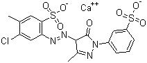 calcium;4-chloro-5-methyl-2-[[3-methyl-5-oxo-1-(3-sulfonatophenyl)-4H-pyrazol-4-yl]diazenyl]benzenesulfonate