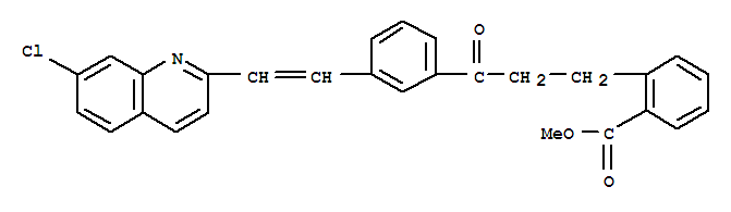 Methyl 2-(3-(3-((7-chloroquinolin-2-yl)(thiophen-2-yl)methyl)phenyl)-3-oxopropyl)benzoate