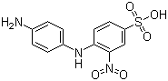 4-(p-aminoanilino)-3-nitrobenzenesulphonic acid