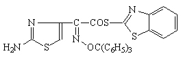 (Benzothiazol-2-yl)-(Z)-2-tritylimino-2-(2-aminoth...