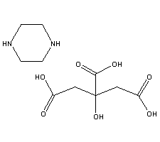 citric acid sesquipiperazine salt