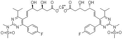 (3R,5S)-7-[4-(4-Fluorophenyl)-6-(1-methylethyl)-2-[methyl (methyl sulfonyl)amino]-5-pyrimidinyl]-3,5-dihydroxy-heptanoic acid calcium salt