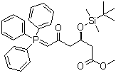 METHYL (3R)-3-(TERT-BUTYLDIMETHYL SILYLOXY)-5-OXO-6-TRIPHENYL PHOSPHORANYLIDENE HEXANOATE (J6)