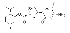 5-(4-Amino-5-fluoro-2-oxo-1(2H)-pyrimidinyl)-1,3-oxathiolane-2-carboxylic acid 5-methyl-2-(1-methylethyl)cyclohexyl ester