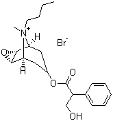 (-)scopolamine N-butyl bromide