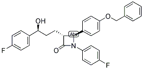 2-AZETIDINONE, 1-(4-FLUOROPHENYL)-3-[(3S)-3-(4-FLUOROPHENYL)-3-HYDROXYPROPYL]-4-[4-(PHENYLMETHOXY)PHENYL]-, (3R,4S)-