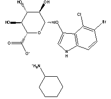 5-Bromo-4-chloro-3-indolyl-beta-D-glucuronide cyclohexylammonium salt; X-gluc