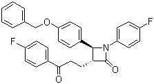 (3r,4s)-4-(4-(benzyloxy)phenyl)-1-(4-fluorophenyl)-3-
(3-(4-fluorophenyl)-3-oxopropyl)azetidin-2-one