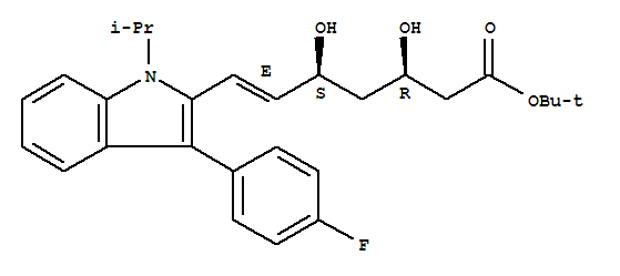 tert-Butyl (E)-3,5-Dihydroxy-7-[3'-(4''-fluorophen...