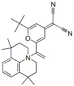 Propanedinitrile,2-[2-(1,1-dimethylethyl)-6-[2-(2,3,6,7-tetrahydro-1,1,7,7-tetramethyl-1H,5H-benzo[ij]quinolizin-9-yl)ethenyl]-4H-pyran-4-ylidene]-