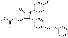 Methyl (3R,4S)-1-(4-fluorophenyl)-2-oxo-4-[4-(phenylmethoxy)phenyl]-3-azetidinepropanoate