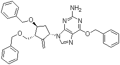6-(Benzyloxy)-9-[(1S,3R,4S)-2-methylene-4-(phenylmethoxy)-3-[(phenylmethoxy)methyl]cyclopentyl]-9H-purine-2-amine