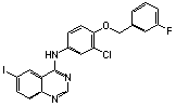 N-[3-Chloro-4-(3-fluorobenzyloxy)-phenyl]-6-iodoquinazolin-4-amine  