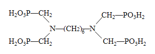 hexamethylenediamine-N,N,N',N'-tetrakis-(methylphosphon.ac.)