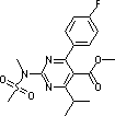 METHYL 4-(4-FLUOROPHENYL)-6-ISOPROPYL-2-[(N-METHYL-N-METHYLSULFONYL)AMINO]PYRIMIDINE-5-CARBOXYLATE(Z6)