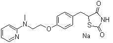 5-(4-(2-(Methyl(pyridin-2-yl)amino)ethoxy)benzyl)thiazolidine-2,4-dione sodium salt