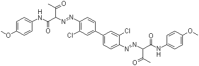 2,2'-[(3,3'-dichloro[1,1'-biphenyl]-4,4'-diyl)bis(azo)]bis[N-(4-methoxyphenyl)-3-oxobutyramide]