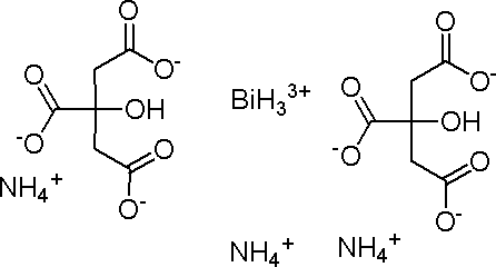 1,2,3-Propanetricarboxylicacid, 2-hydroxy-, bismuth(3+) ammonium salt (1:?:?)  