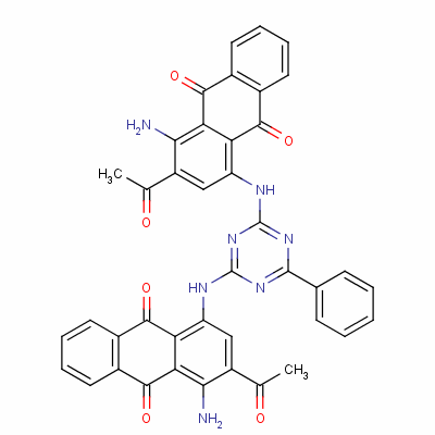 1,1'-[(6-phenyl-1,3,5-triazine-2,4-diyl)diimino]bis[3-acetyl-4-aminoanthraquinone]