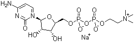 Cytidine5'-(trihydrogen diphosphate), P'-[2-(trimethylammonio)ethyl] ester, inner salt,sodium salt (1:1)