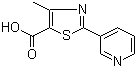 5-Thiazolecarboxylicacid, 4-methyl-2-(3-pyridinyl)-