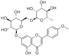 7-[[6-O-(6-deoxy-alpha-L-mannopyranosyl)-beta-D-glucopyranosyl]oxy]-5-hydroxy-4'-methoxyflavone