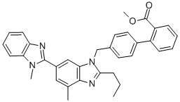 methyl 2-[4-[[4-methyl-6-(1-methylbenzimidazol-2-yl)-2-propylbenzimidazol-1-yl]methyl]phenyl]benzoate