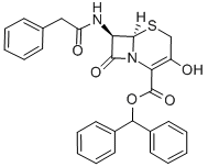 7-PHENYLACETAMIDE-3-HYDROXY-3-CEPHEM-4-CARBOXYLIC ACID DIPHENYLMETHYL ESTER