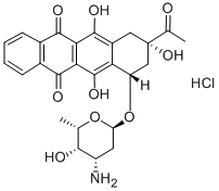 (7S-cis)-9-acetyl-7-[(3-amino-2,3,6-trideoxy-α-L-lyxo-hexopyranosyl)oxy]-7,8,9,10-tetrahydro-6,9,11-trihydroxynaphthacene-5,12-dione hydrochloride