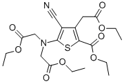 ethyl 5-[bis(2-ethoxy-2-oxoethyl)amino]-4-cyano-3-(2-ethoxy-2-oxoethyl)thiophene-2-carboxylate