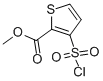 3-Chlorosulfonyl-2-thiophene carboxylic acid methy...