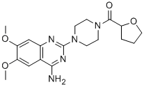 1-(4-amino-6,7-dimethoxy-2-quinazolinyl)4-[(tetrahydro-2-furanyl)carbonyl]piperazine