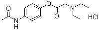 Glycine, N,N-diethyl-,4-(acetylamino)phenyl ester, hydrochloride (1:1)