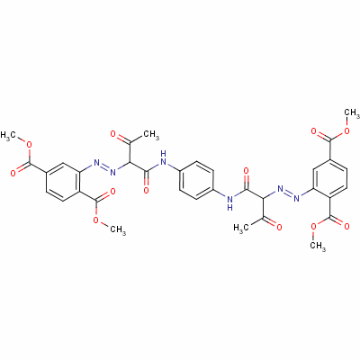 tetramethyl 2,2'-[1,4-phenylenebis[imino(1-acetyl-2-oxoethane-1,2-diyl)azo]]bisterephthalate