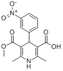3,5-Pyridinedicarboxylicacid, 1,4-dihydro-2,6-dimethyl-4-(3-nitrophenyl)-, 3-methyl ester