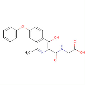 2-[(4-hydroxy-1-methyl-7-phenoxyisoquinoline-3-carbonyl)amino]acetic acid